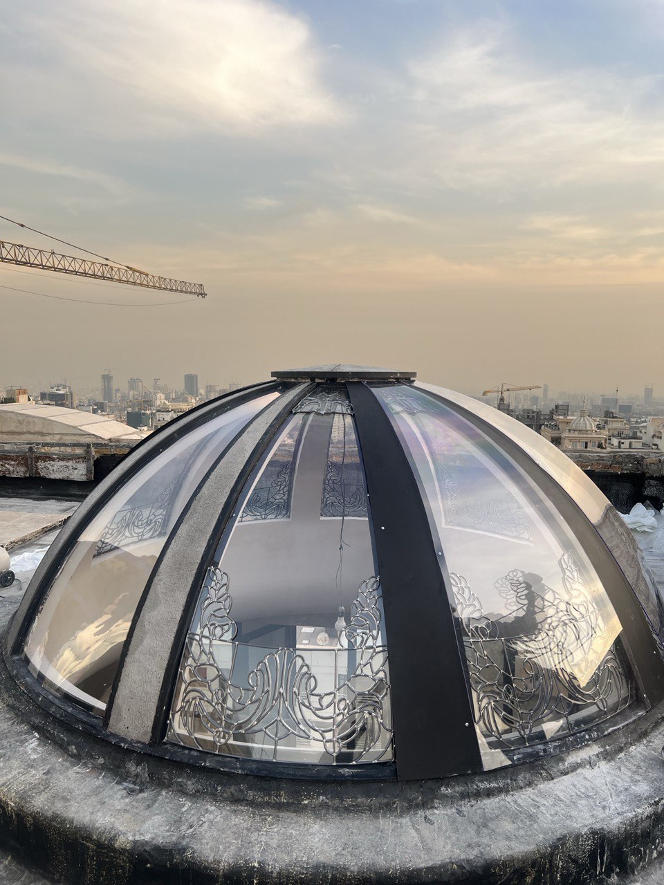 View of Velenjak Penthouse Stained Glass Skylight | TAJ